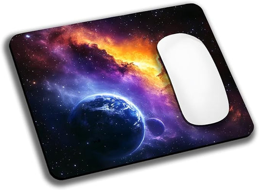 Nebula Galaxy Space Mouse Pads for Desk, Portable Wireless Computer Mouse pad by EASTSMOOTH