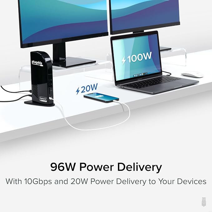 Plugable 13-in-1 USB C Docking Station 4K Triple Monitor - Image 4