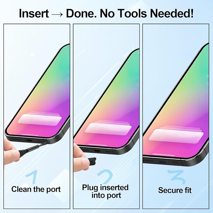 USB C Dust Plugs -Anti Dust Plug Cover Charging Silicone Port Covers - Image 4