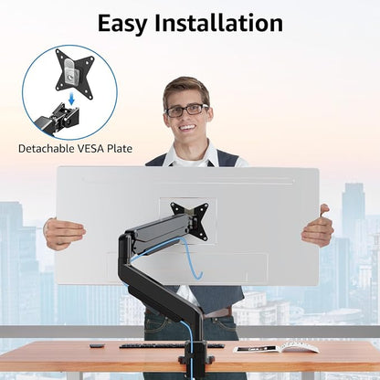 MOUNTUP Single Monitor Mount fits 22''-43'' Ultrawide Screen, Holds 6.6-33lbs - Image 2