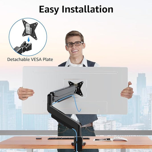 MOUNTUP Single Monitor Mount fits 22''-43'' Ultrawide Screen, Holds 6.6-33lbs - Image 2