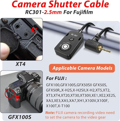 RS-60E3/RR100 for Canon/Fuji Remote Camera Cable Small Shutter Release Control - Image 3