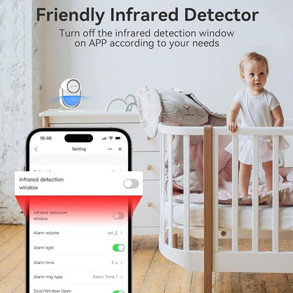 CPVAN WiFi Motion Sensor Alarm System, 125dB Smart PIR Motion Detector - Image 4