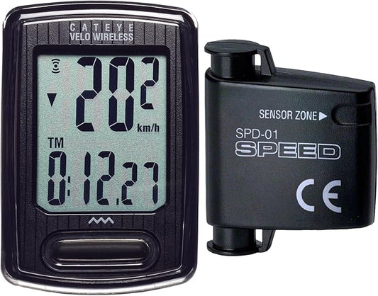 CATEYE Velo Wireless Bike Computer – Analog Speedometer & Odometer by CATEYE