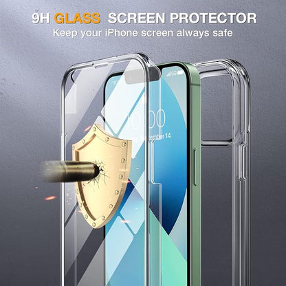 Miracase Compatible with iPhone 13 case 6.1 inch, 2023 Upgrade Full-Body Glass - Image 3