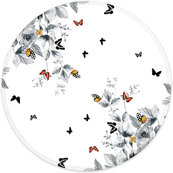 ITNRSIIET Round Mouse Pad with Stitched Edge Premium-Textured Waterproof by +ITNRSIIET