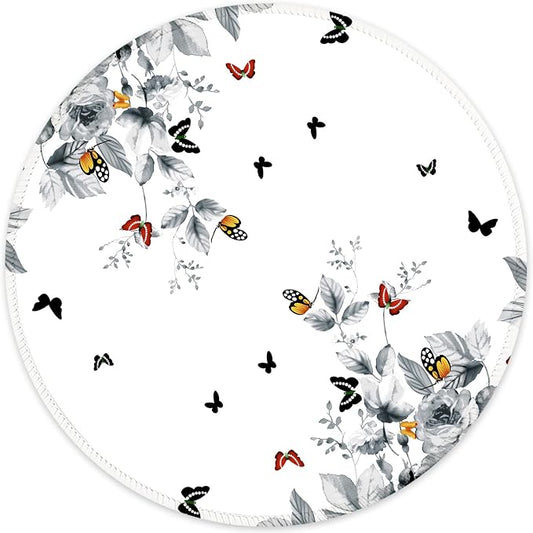 ITNRSIIET Round Mouse Pad with Stitched Edge Premium-Textured Waterproof by +ITNRSIIET