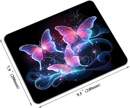Mouse Pad, Cute Glitter Butterfly Mouse Pads - Image 2