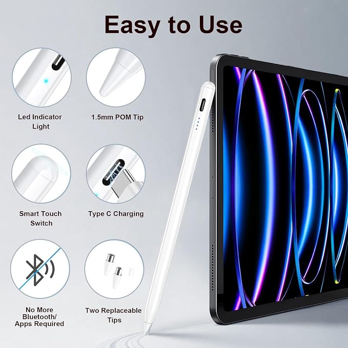 2 Pieces AMZ Fire Max 11 Pen Tablet Stylus Pen - Image 3