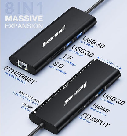 Hiearcool USB C Hub, USBC to 4K@60 Hz HDMI Adapter - Image 5