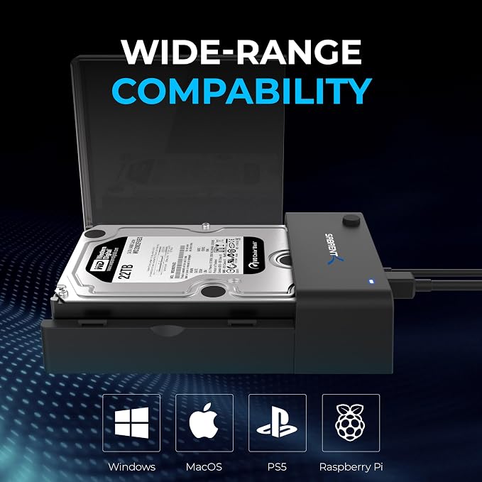 SABRENT USB 3.0 to SATA External Hard Drive Lay-Flat Docking Station - Image 8