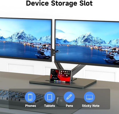 suptek Dual Monitor Mount Gas Spring Monitor Arm Desk Stand - Image 6