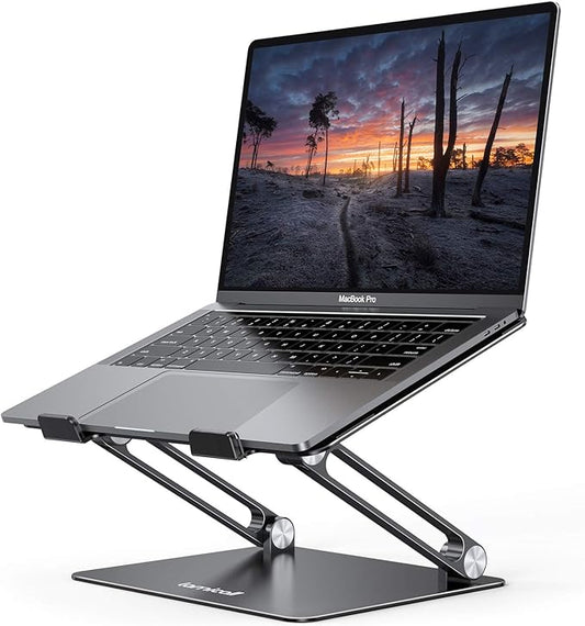 Lamicall Adjustable Laptop Stand, Portable Laptop Riser, Aluminum Laptop Stand by Lamicall