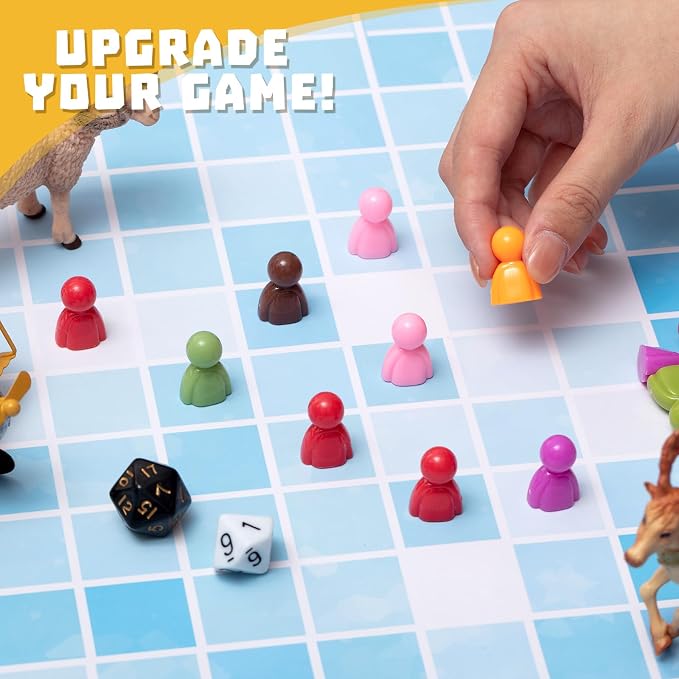 Liliful 200 Pcs Board Game Pieces Plastic Multi-Color Pawns Ideal Game Tokens - Image 4
