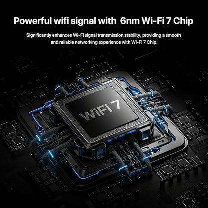 Tenda BE5100 Dual Band WiFi 7 Router – 1x2.5G + 3x1G Ports, Easy Setup - Image 4