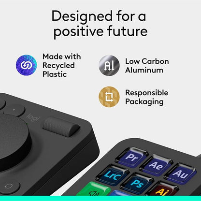 Logitech MX Creative Console, 9 Customizable LCD Keys, Stream Deck Accessories - Image 10