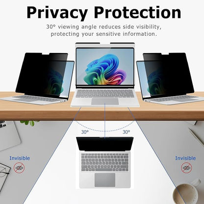 Megoo Privacy Screen for Surface Laptop 13 inch, Magnetic Anti-Spy Film - Image 3