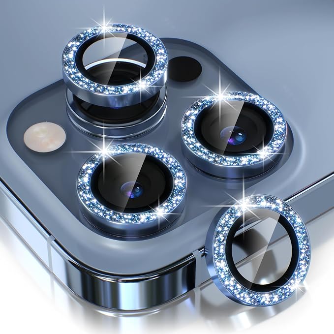 Choiche [3+1 for iPhone 13 Pro/iPhone 13 Pro Max Camera Lens Protector Bling by Choiche