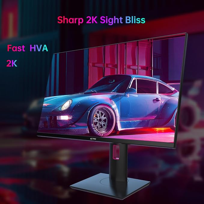 KTC 27'' 240Hz QHD 1440P Gaming Monitor 144Hz 1ms 65W Type C USB DisplayPort - Image 2