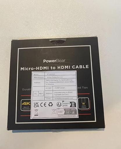 PowerBear 4K HDMI Cable 10 ft | High Speed Hdmi Cables, Braided Nylon & Gold - Image 8