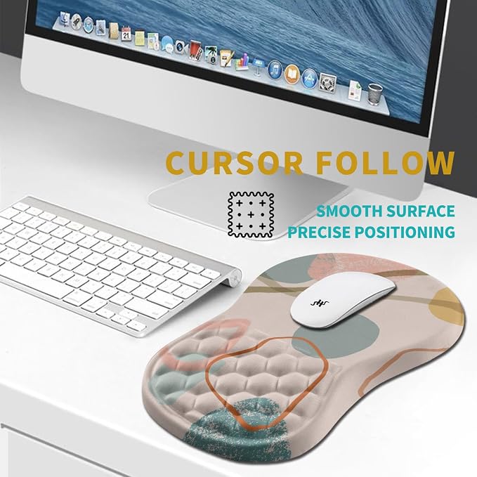 Hokafenle Ergonomic Mouse Pad Wrist Support, Wrist Rest Mousepad - Image 6