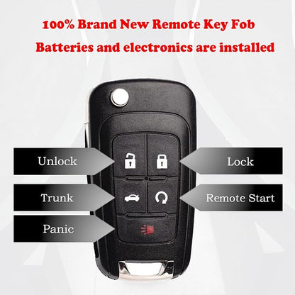 MechanMagic Remote Flip Key Fob Replacement Fits - Image 5