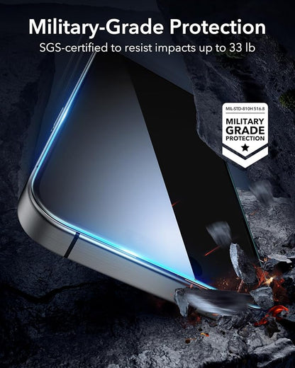 ESR 3 Pack for iPhone 16 Pro Max Screen Protector, Tempered Glass Film - Image 5