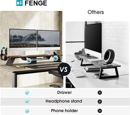 Fenge Dual Monitor Stand, 42.5 Inch Monitor Riser - Image 4