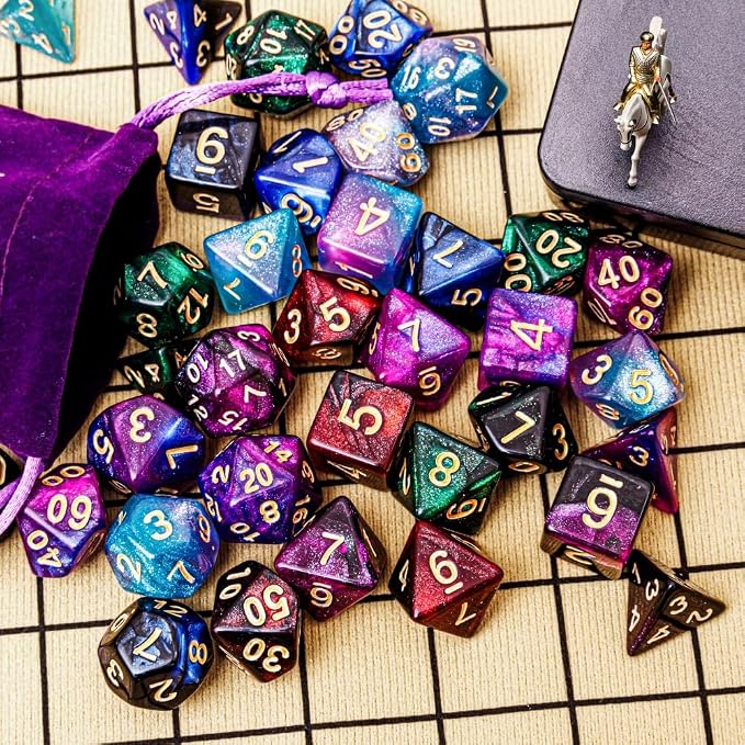 DND Dice Set 42 Pcs Polyhedral Dungeons and Dragons Rolling Dice - Image 6