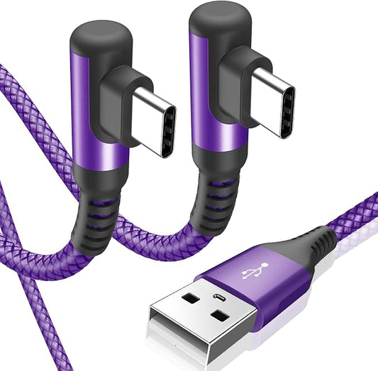 sweguard USB Type C Charger Cable Right Angle iPhone 16 Charger Nylon Braided by Sweguard