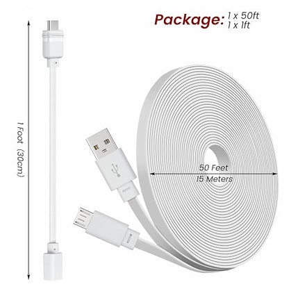 50ft Power Extension Cable Compatible - Image 8