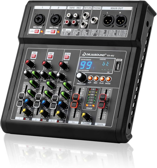 4-Channel Audio Mixer for PC, SX-4iu Mixing Console by Unknown