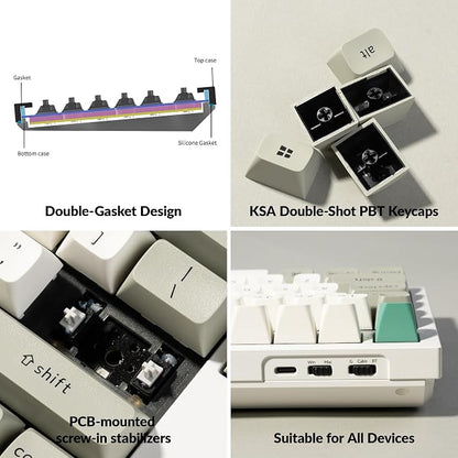 Keychron Q6 Max QMK/VIA Bluetooth Wireless /2.4 GHz/USB-C Wired Custom - Image 7
