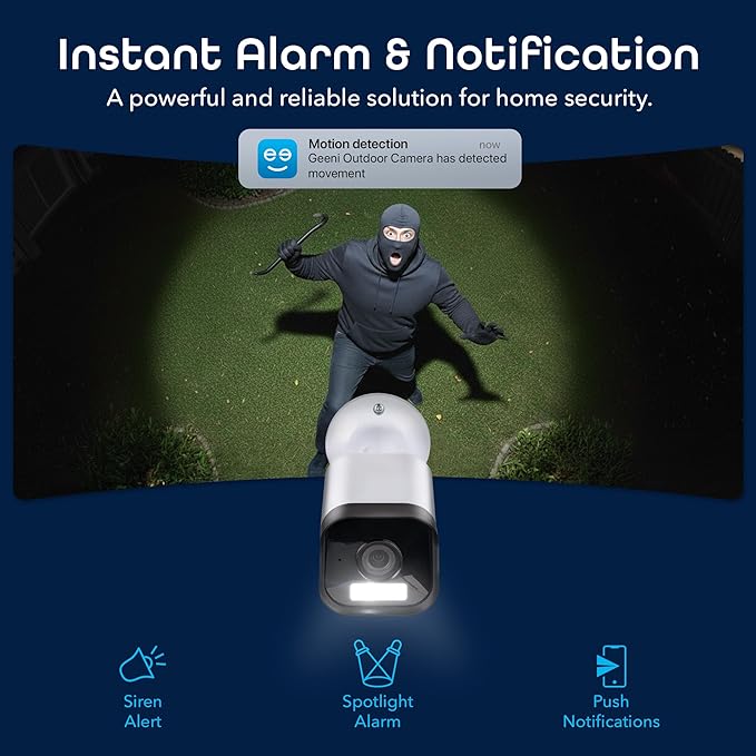 Geeni Hawk 3 4MP Smart Outdoor Security Camera – 2K Ultra HD WiFi Surveillance - Image 5