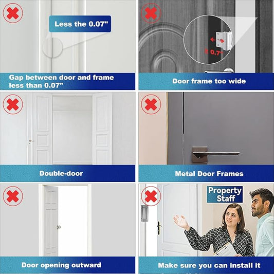 2Pack Door Reinforcement Lock Withstands 800lbs of Force - Image 2