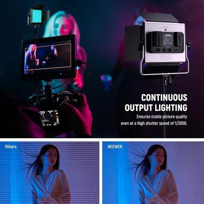 NEEWER Upgraded RGB LED Studio Video Light - Image 5
