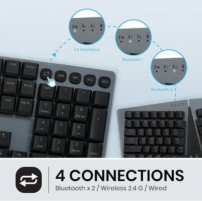 Perixx PERIBOARD-835BR Wireless Ergonomic Mechanical Keyboard - Image 5