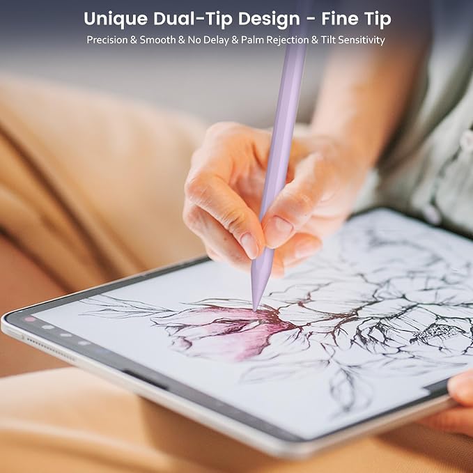 Stylus Pen for iPad, Dual-Tip 13 mins Fast Charge Pencil for Apple, Palm - Image 3