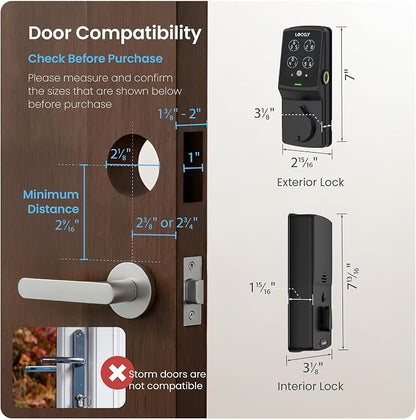 Lockly Guard Secure Pro Deadbolt PGD728WPU Commercial Smart Lock – UL10B/10C - Image 2