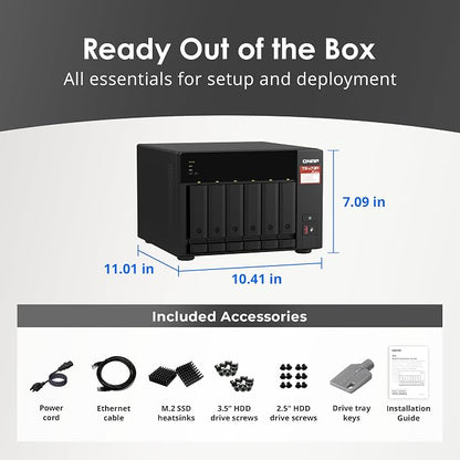 QNAP TS-673A-8G 6 Bay High-Performance NAS - Image 7