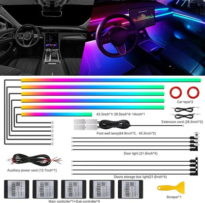 Dreamcolor Acrylic Interior Car LED Strip Light - Image 2
