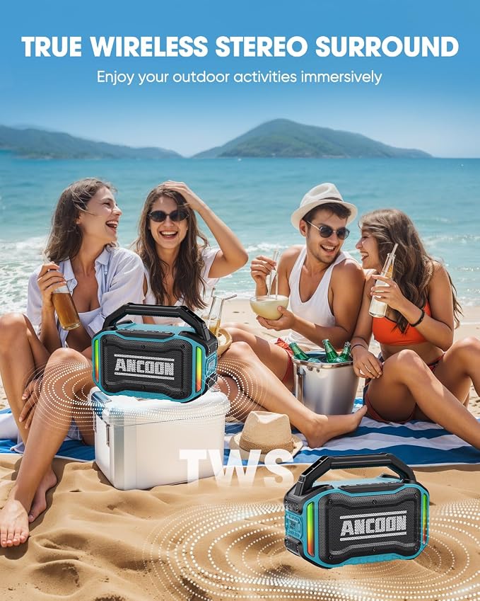 Speakers Bluetooth Wireless: 80W Loud Speaker - Image 4