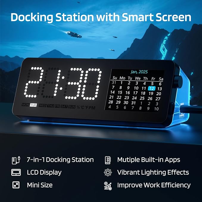 LTC Laptop Docking Station, 7-in-1 USB C Hub - Image 3