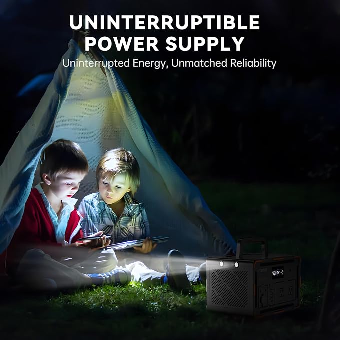 600W Portable Power Station EM600, 599.4Wh 162000mAh Solar Generator - Image 7
