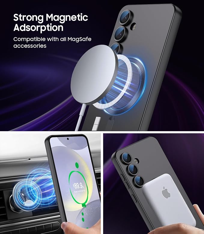 Magnetic for Samsung Galaxy S24 Case Slim Soft Silicone Bumper Shockproof - Image 3