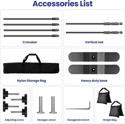 Jiang&Rong 10x8ft Photo Backdrop Stand Kit - Image 5