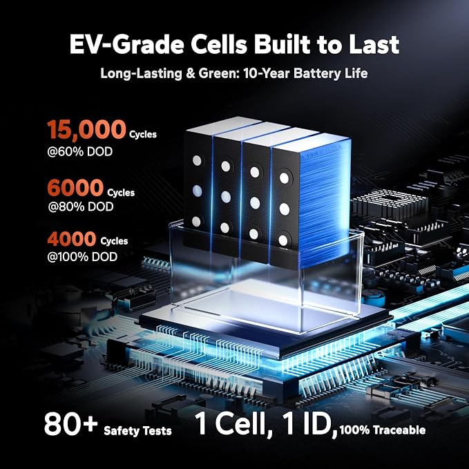 LiTime 12V 100Ah Xtra-Mini Bluetooth Small LiFePO4 Battery - Image 7
