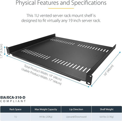 StarTech.com 1U Server Rack Shelf - Image 3