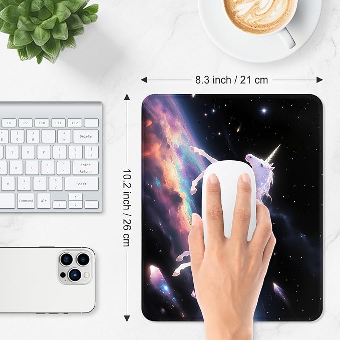 ITNRSIIET Mouse Pad Non-Slip Rubber Base Smooth Surface Stitched Edges - Image 3