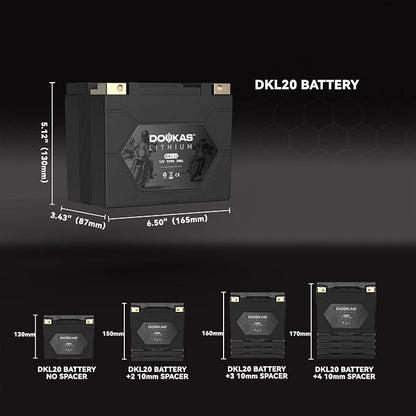 DKL20 700A LiFePO4 Motorcycle Lithium Battery, 12V 6Ah Powersports Battery - Image 6